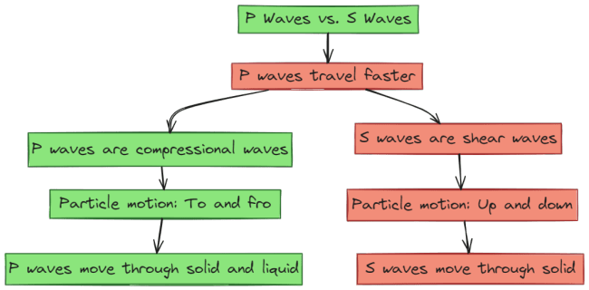 Characteristics of P Waves and S Waves