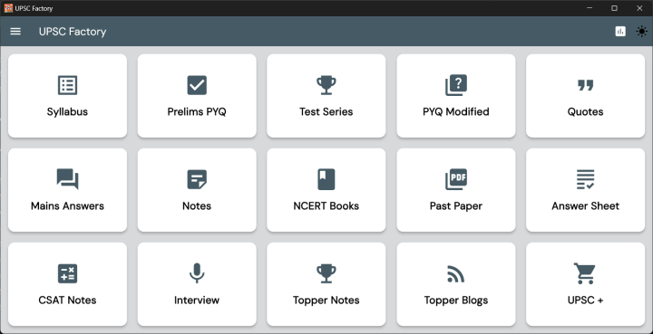 UPSC Factory App