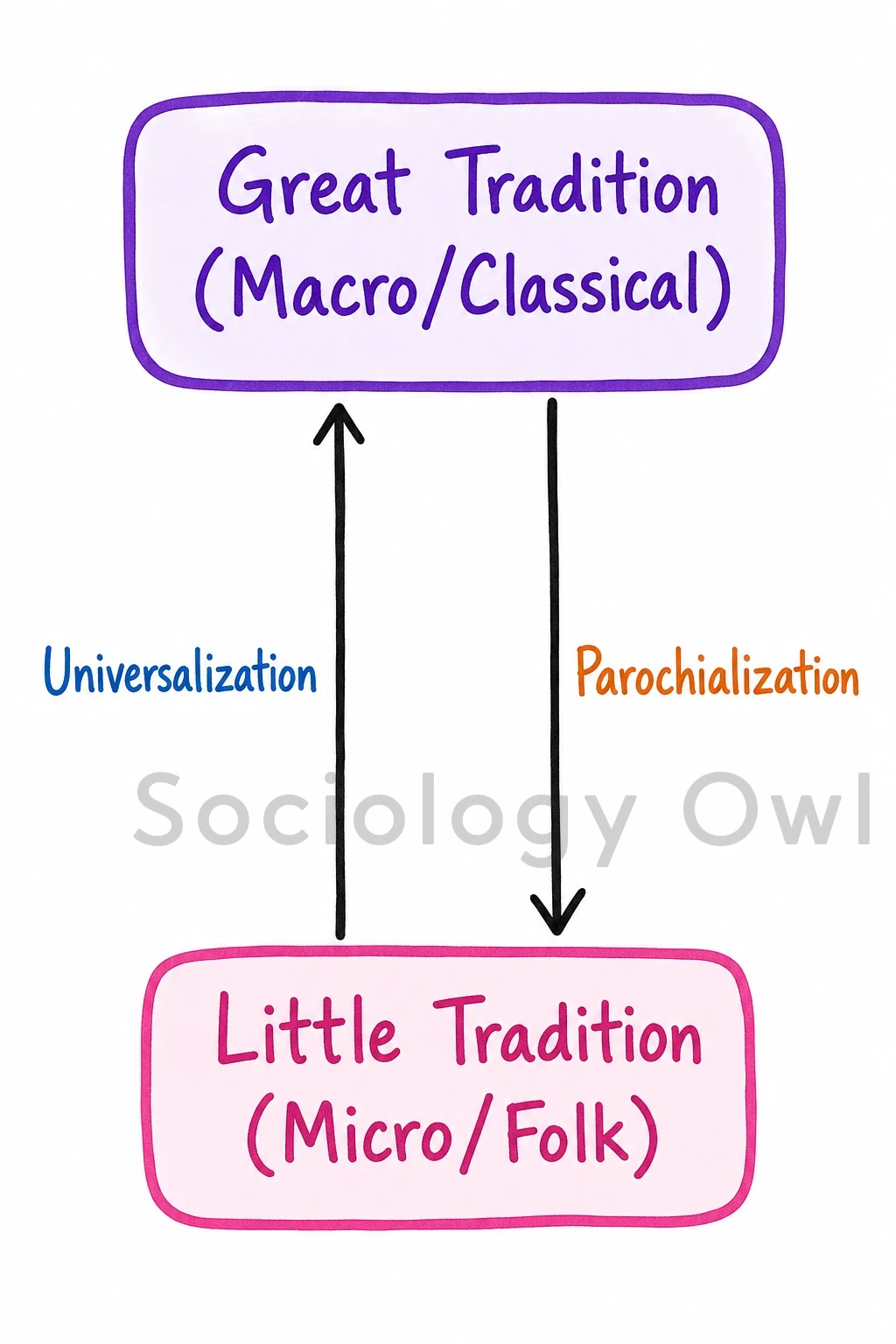 How do little tradition and great tradition coexist in contemporary Indian society ? 1