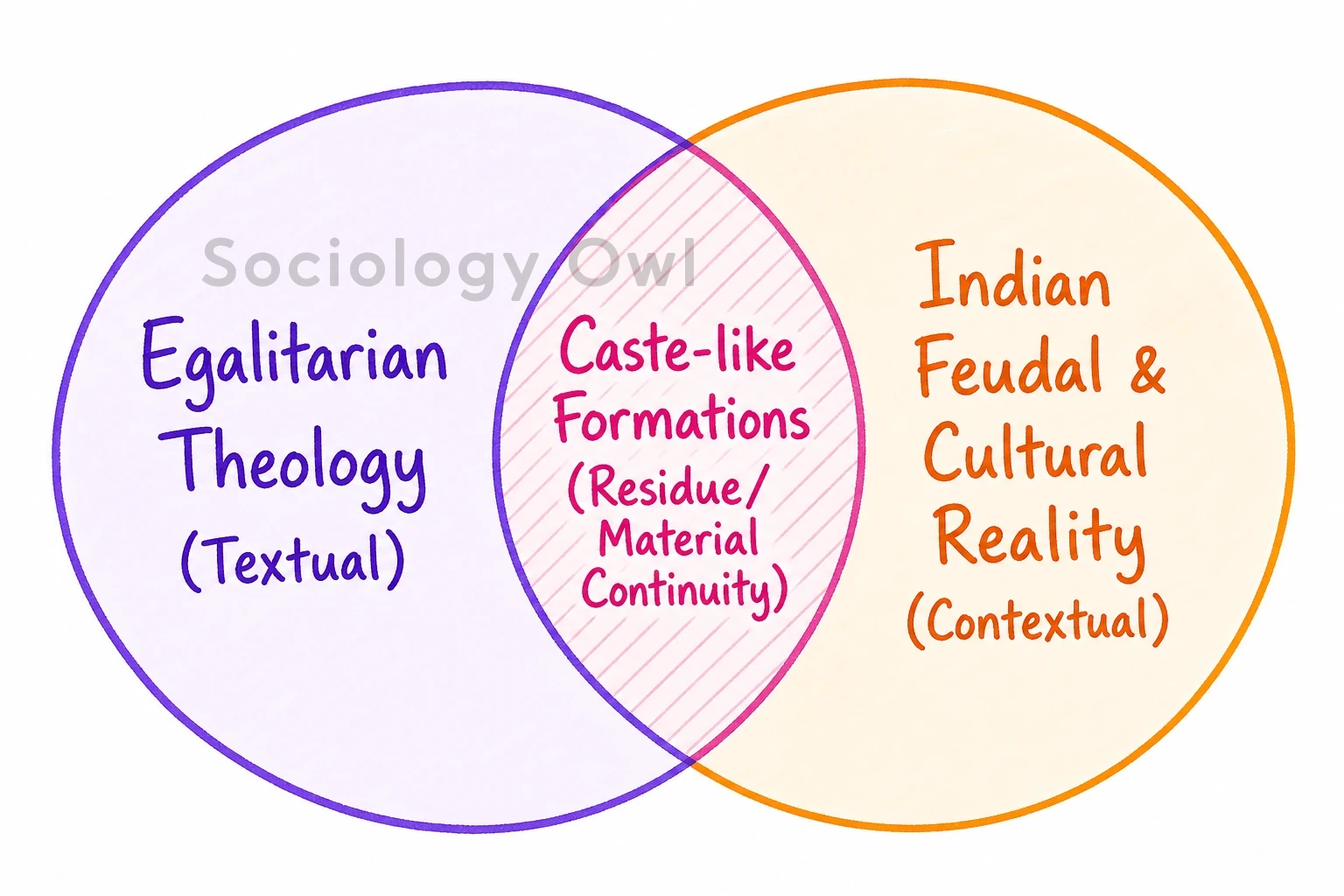 Caste-like formations are present in Non-Hindu religious communities as well. Discuss with examples. 1