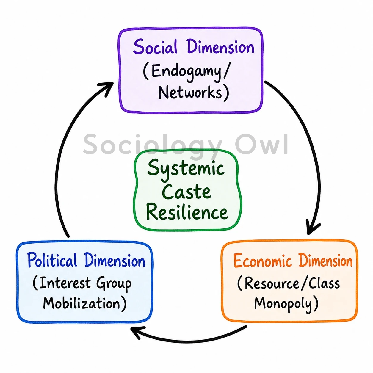 Q. What, according to you, are the factors responsible for the continuance of caste system in India? Explain. 1