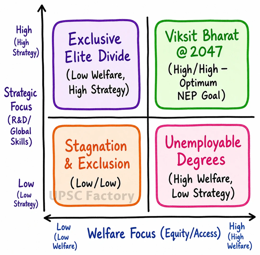 Q. Should education be treated primarily as a welfare obligation of the state or as a strategic investment for building a globally competitive, knowledge-driven nation? Critically evaluate. 2