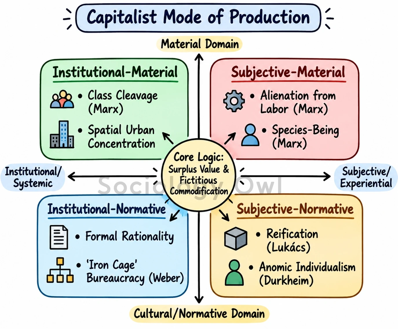 Q. Describe the impact of capitalist mode of production on society. 1