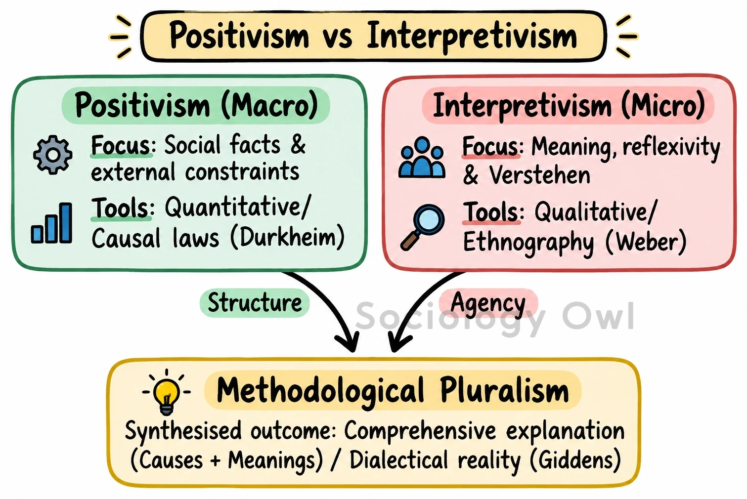 Q. Is 'interpretativism' more effective than 'positivism' in analysing social reality ? Discuss. 1